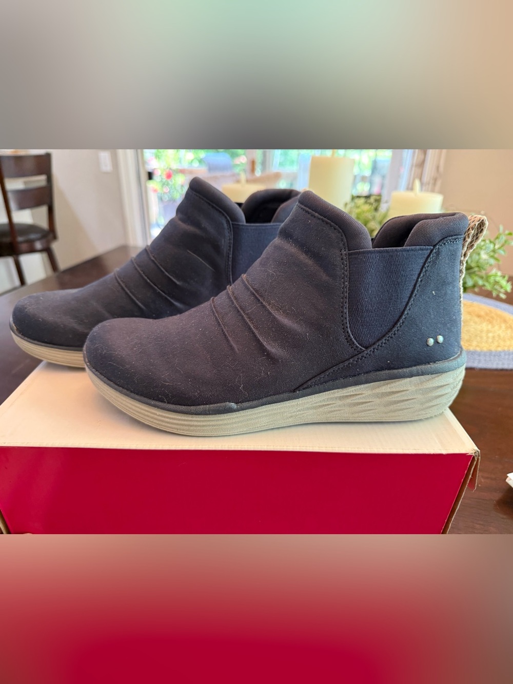 Ryka Niah slip on comfort boot water repellant Navy size 8 - Picture 8 of 11